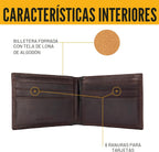 Cartera Carhartt Oil Tan de Cuero con Bolsillo Frontal Marrón