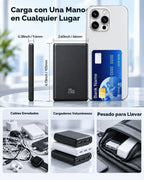 Cargador portátil magnético ultra delgado para iPhone, compatible con MagSafe Power Bank