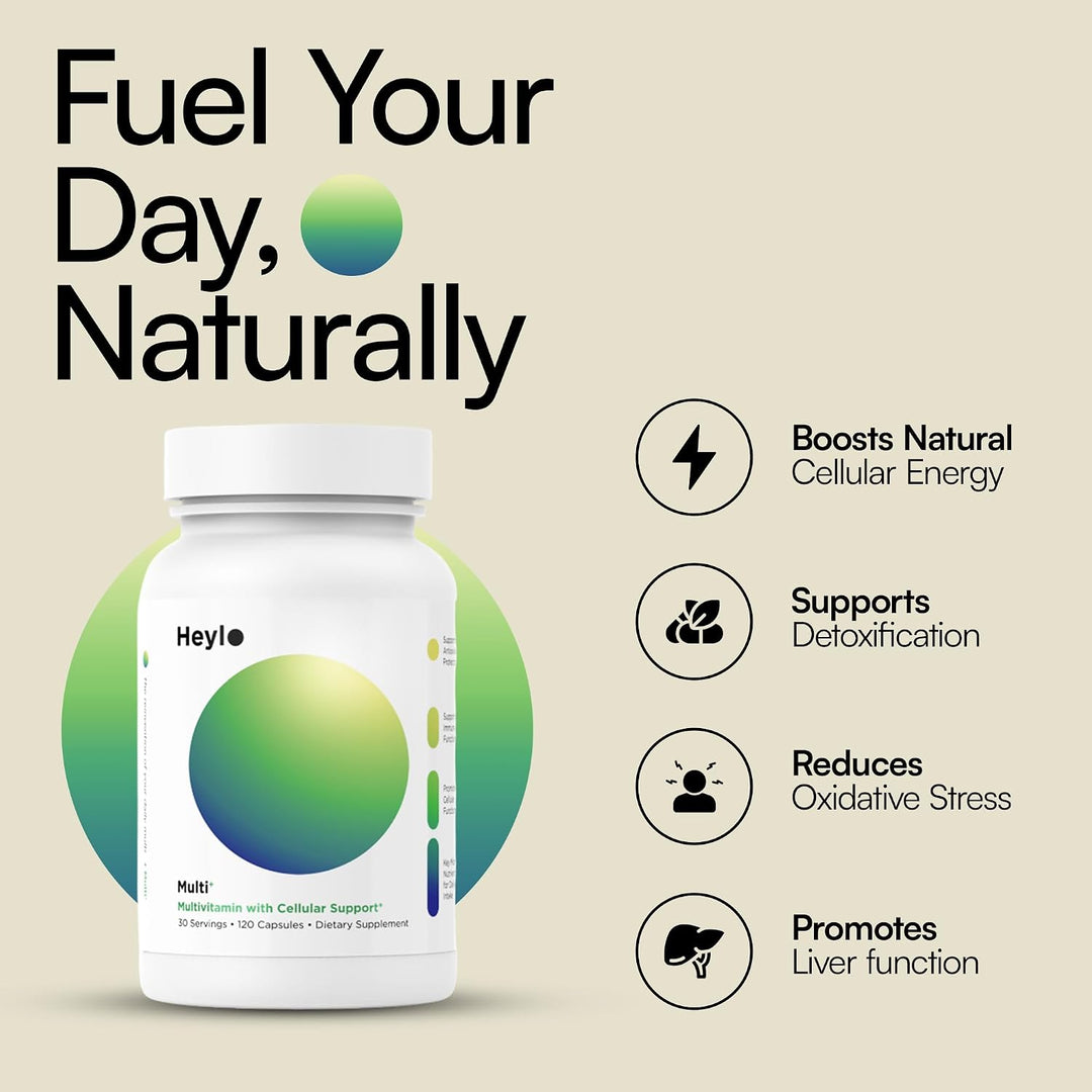 Heylo Multi+ Suplemento multivitamínico avanzado \u2013 Aumenta la...