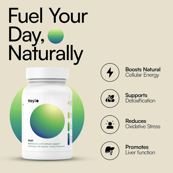 Heylo Multi+ Suplemento multivitamínico avanzado \u2013 Aumenta la...