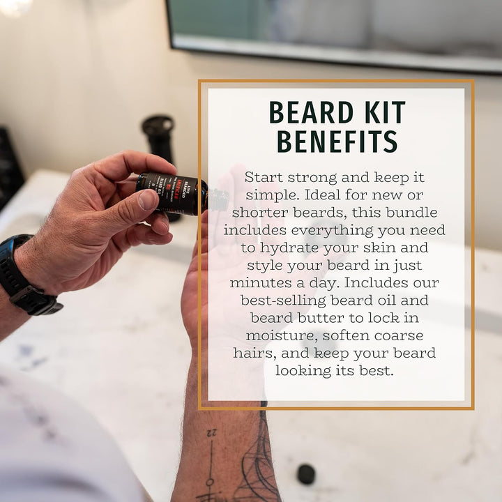 Kit de Aseo para Barba Live Bearded - Aceite y Mantequilla para Bar...