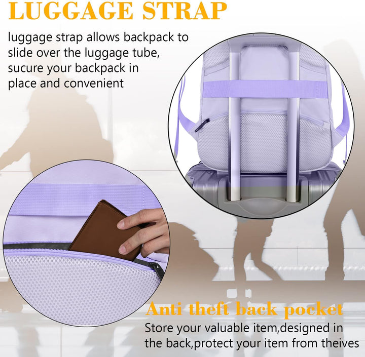MATEIN - Mochila para laptop para niñas, de 15.6 pulgadas, mochila...