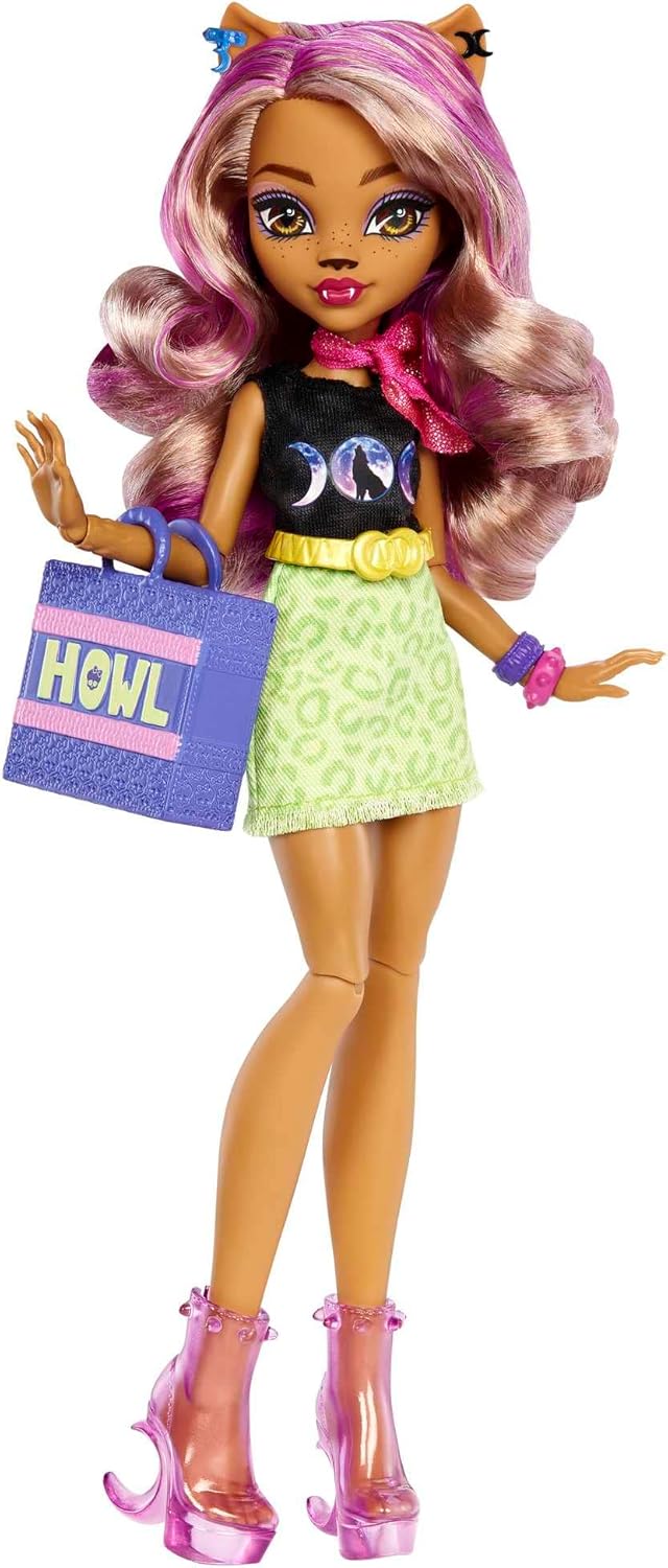 Monster High Muñeca y juego Clawdeen Wolf Boo-tique Studio con acce...