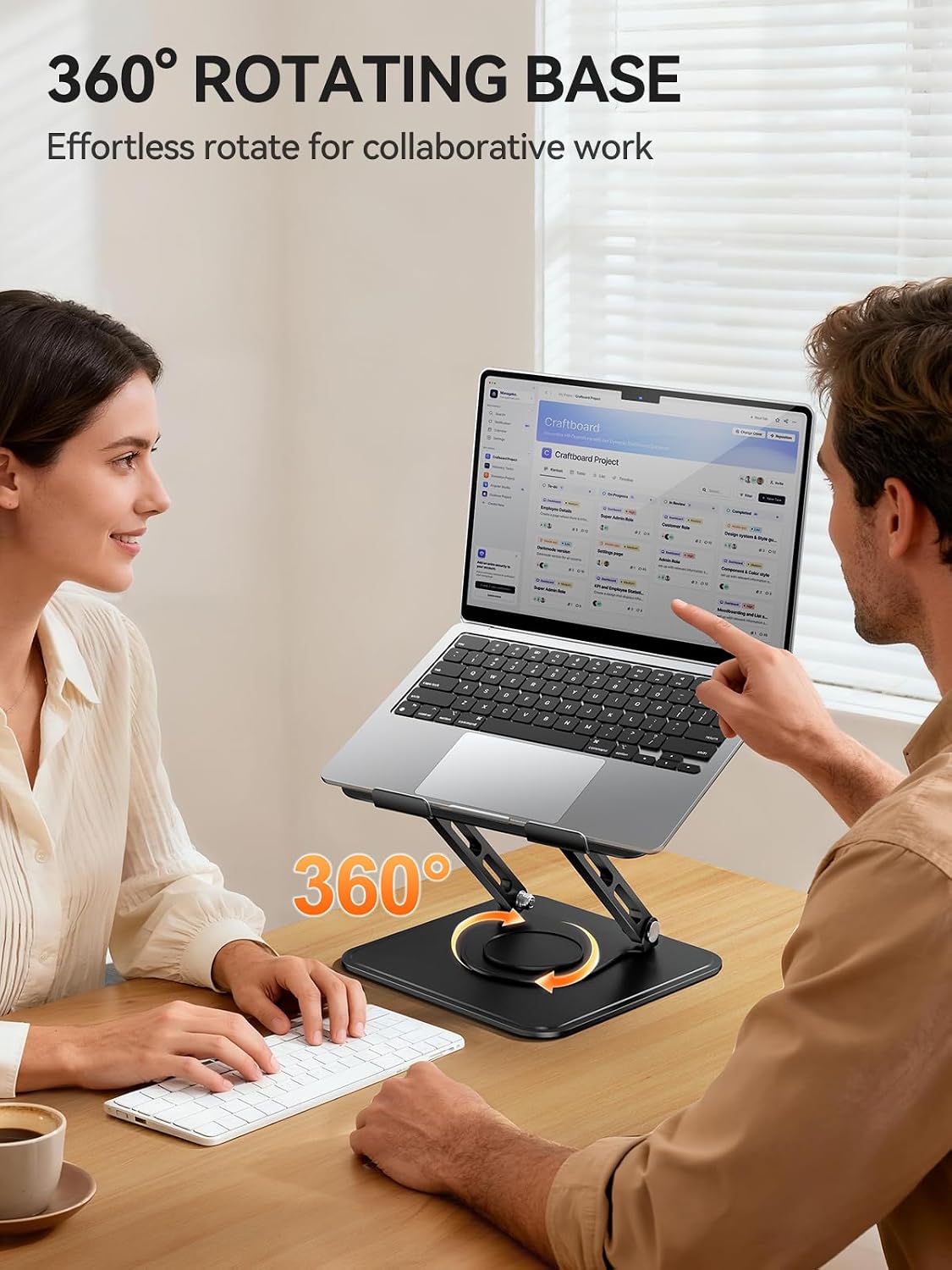 tounee Soporte para computadora portátil para escritorio, soporte a...
