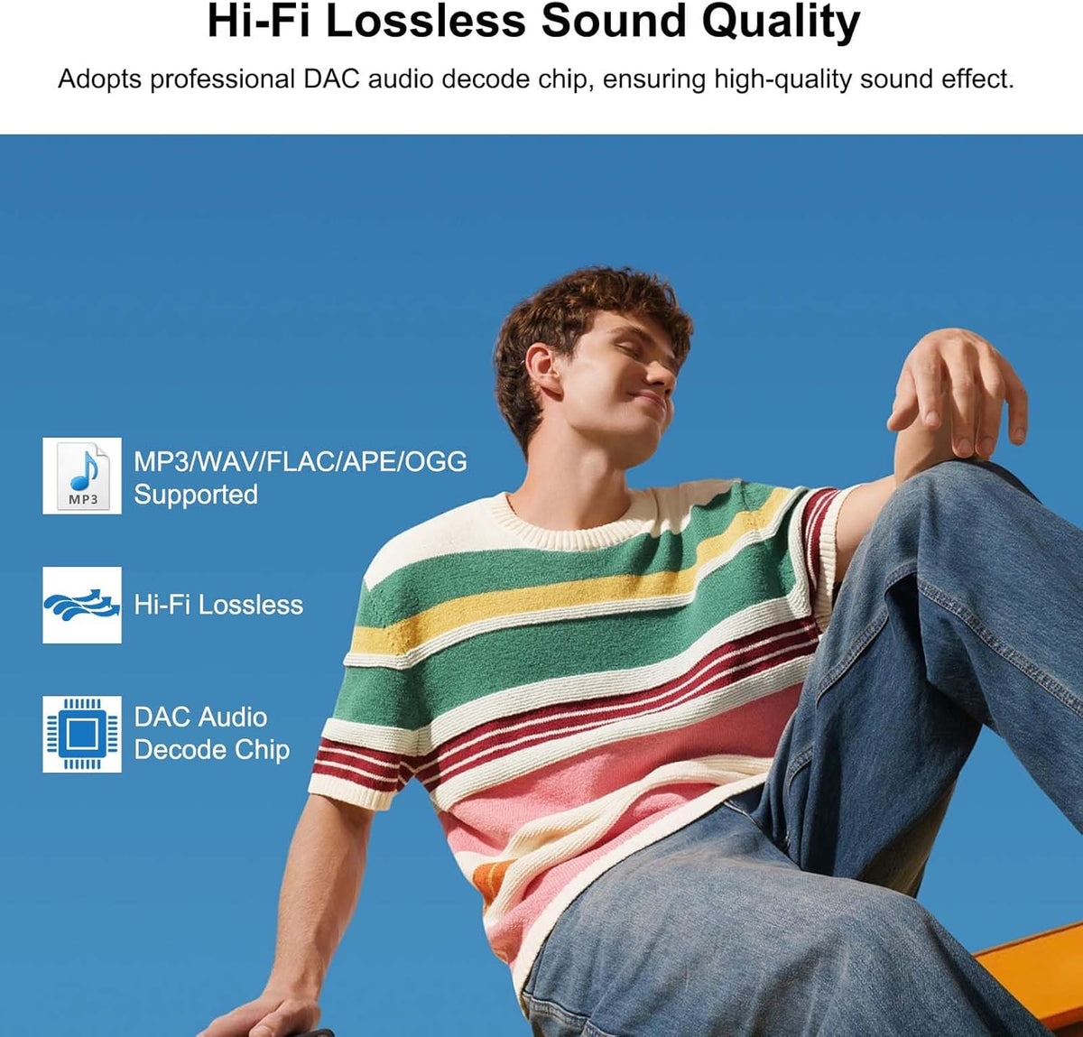 Reproductor de MP3 de 160 GB para niños con Bluetooth Reproductor d...