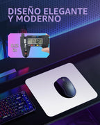 Alfombrilla de mouse grande de vidrio para juegos, alfombrilla de mouse