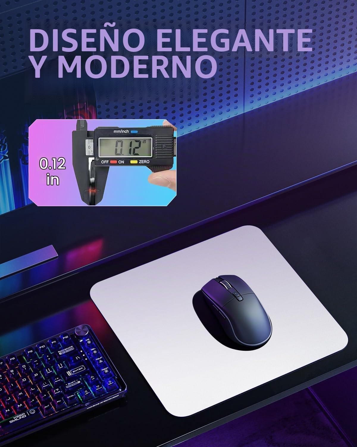 Alfombrilla de mouse grande de vidrio para juegos, alfombrilla de mouse