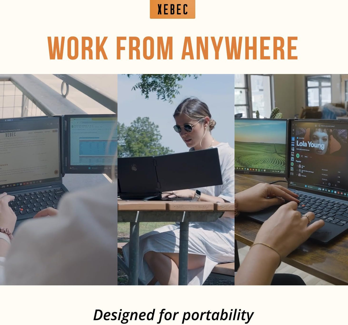 Xebec Tri-Screen 3 para Mac | Extensor de pantalla para laptop con...
