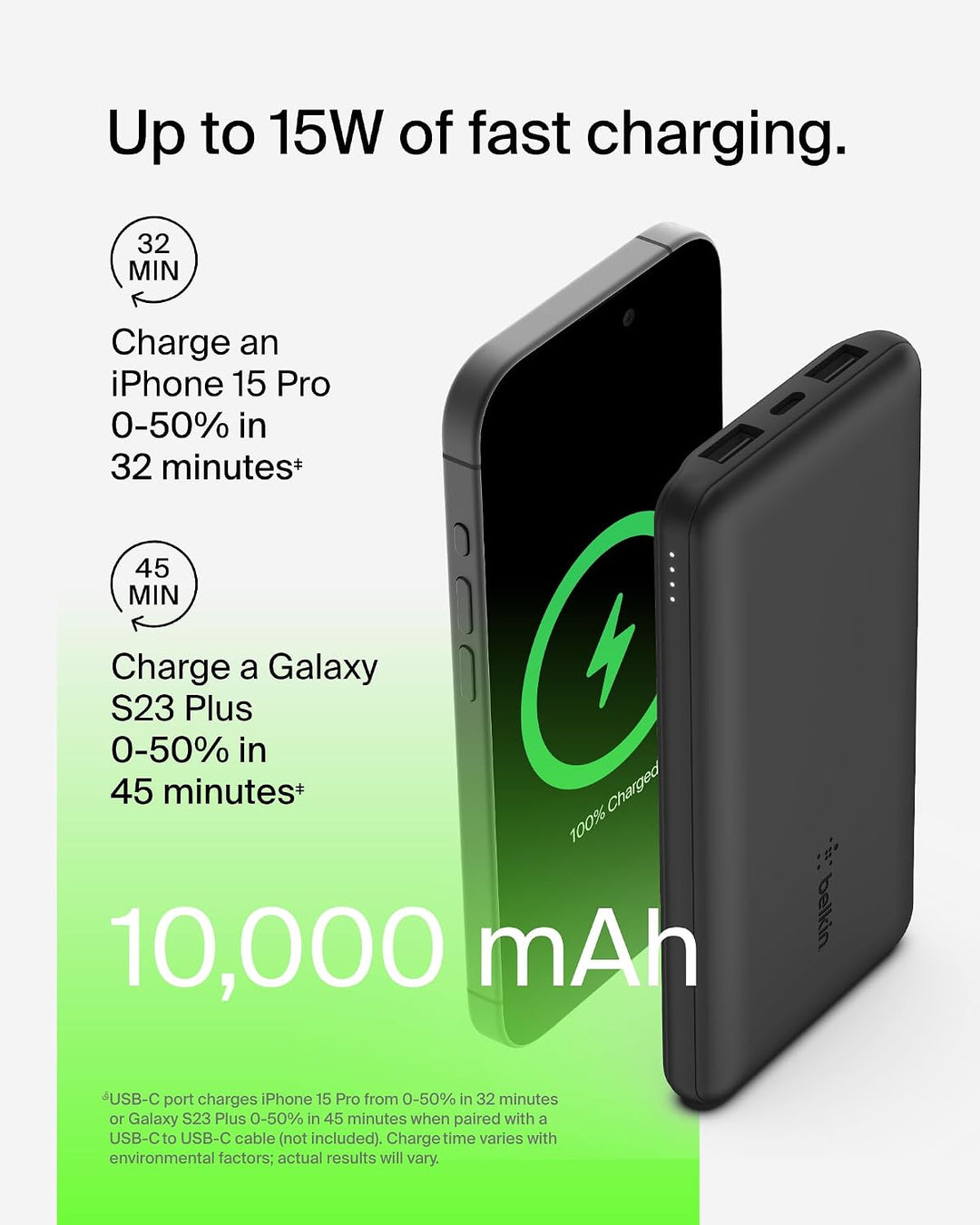 Belkin Cargador Portátil - Paquete de Batería de Banco de Energía d...