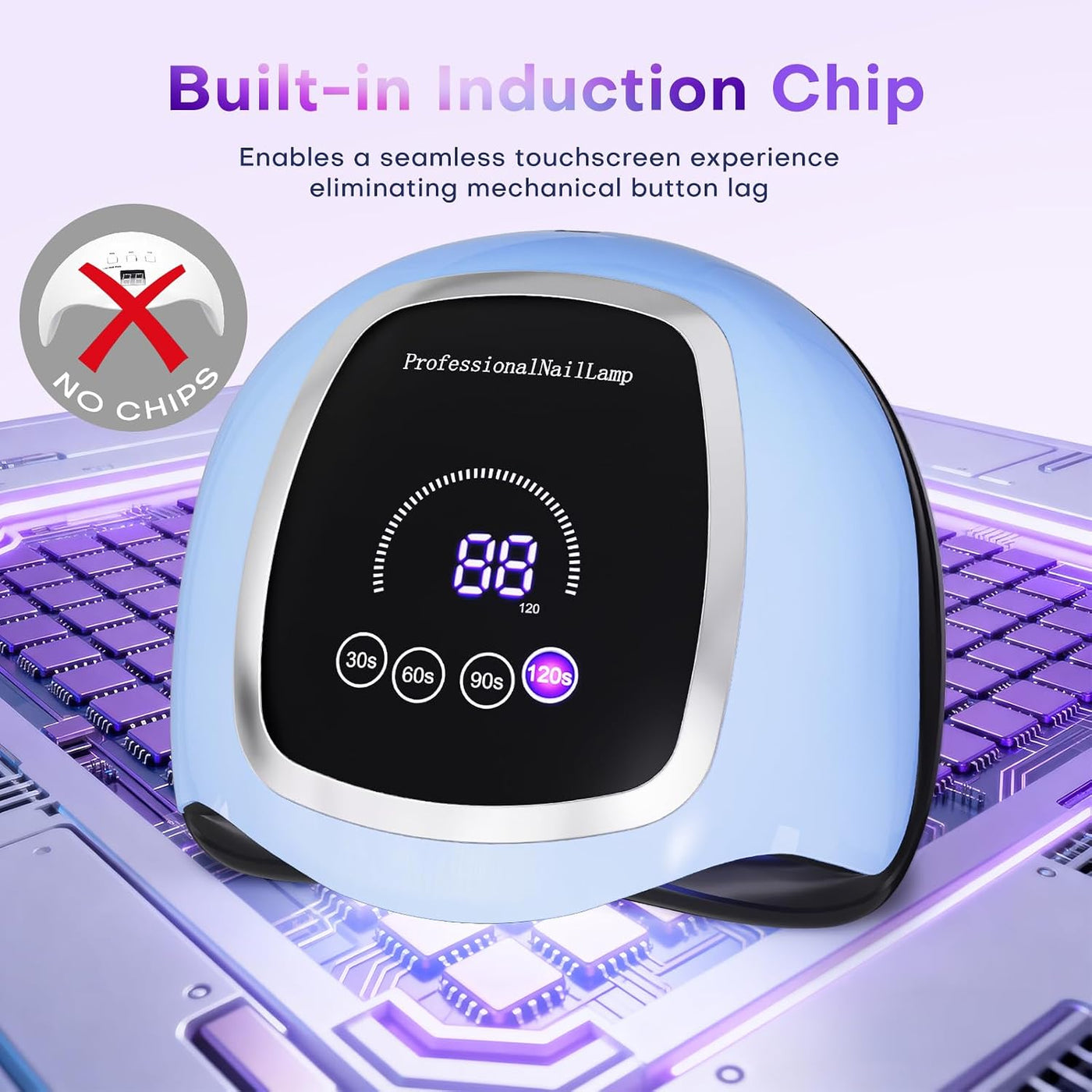 Gugusure Lámpara de uñas LED UV, secador de uñas mejorado de 180 W...