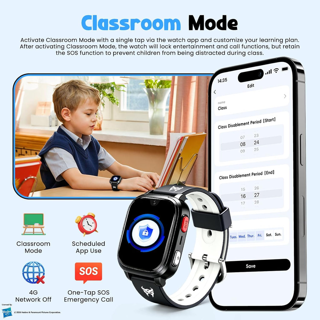 4G embroma el reloj elegante con el perseguidor de GPS, tarjeta de SIM de