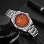 ADDIESDIVE Reloj de vestir para hombre 36MM 10MM Delgado Zafiro Impermeable Fácil de leer