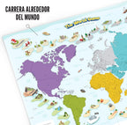 World Game - Fun Geography Board Game - Educational Game para Kids & Adults - Cool Learning Gift Idea para Teenage Boys & Girls, 2-5 Players