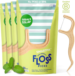 SmartLifeco Palillos de Hilo Dental Ecológicos (200 unidades) \u201...