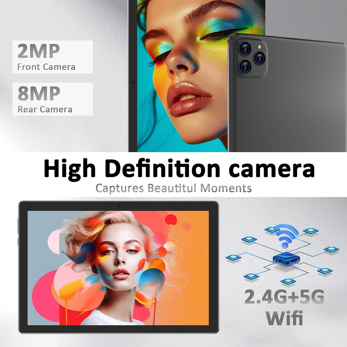 Vyrolinia Tablet Android 15 10 pulgadas 18 GB RAM+128 GB ROM\/2 TB...