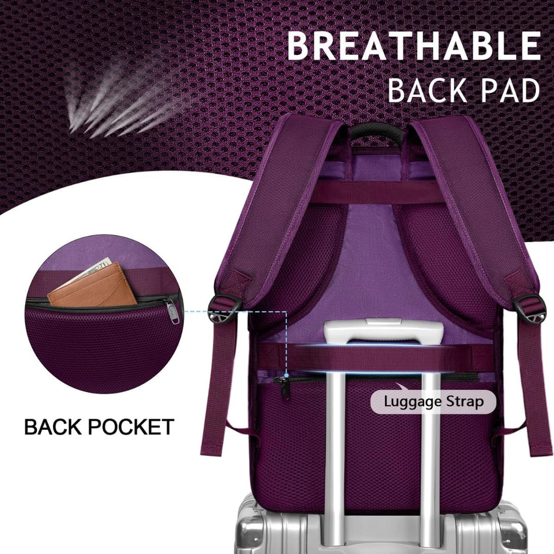 MATEIN Mochila de viaje grande de 45 litros para mujer, mochila de...