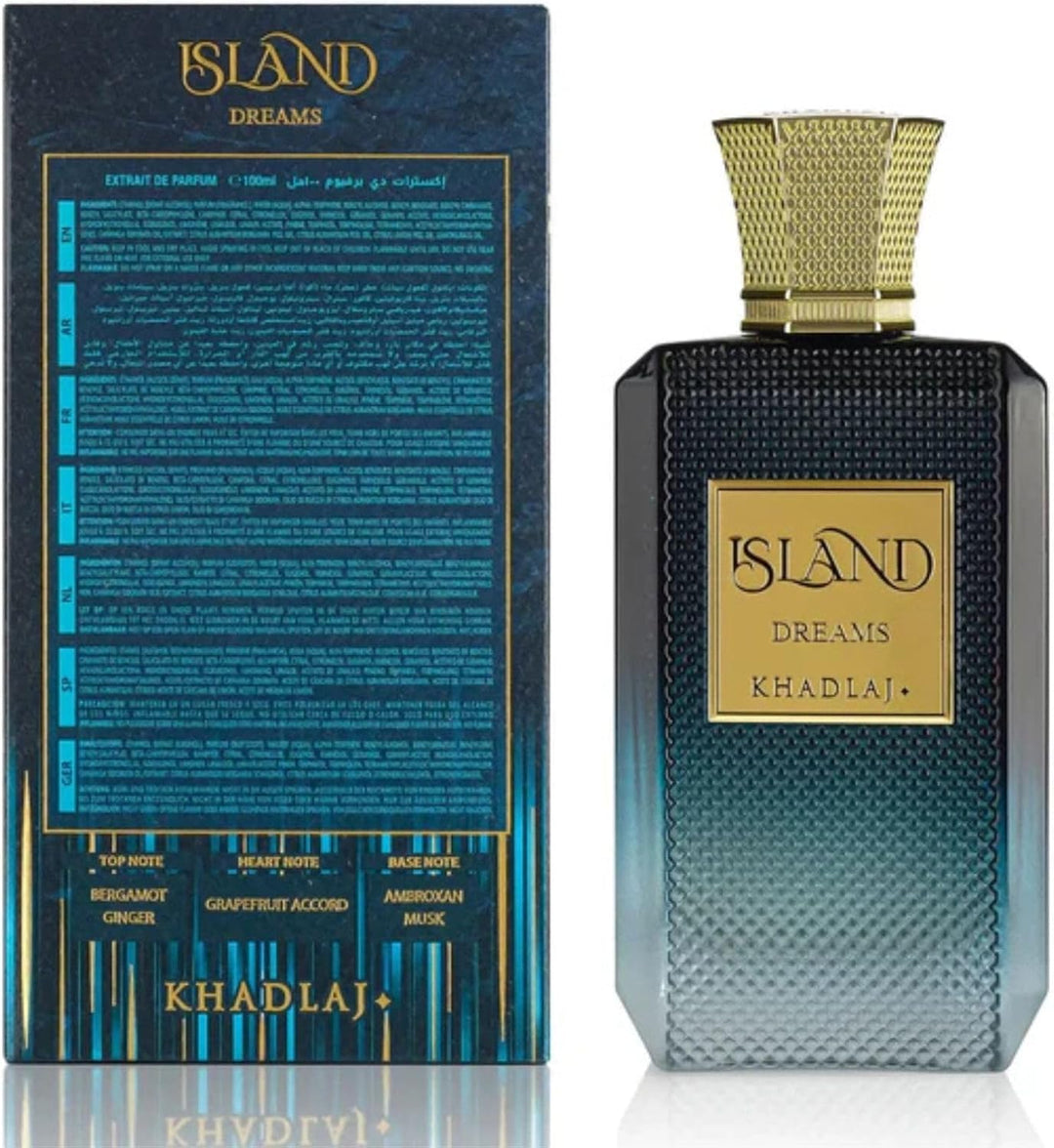 Khadlaj Island Dreams \u2013 Fragancia Frutal, Floral, Ambar, Almiz...