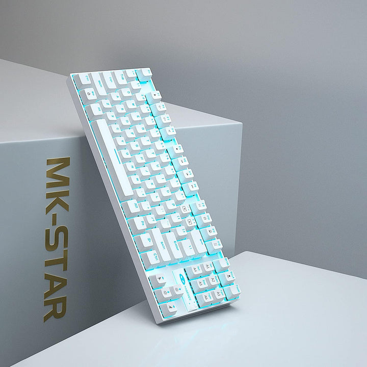 MageGee Teclado mecánico para juegos con interruptor azul, teclado...