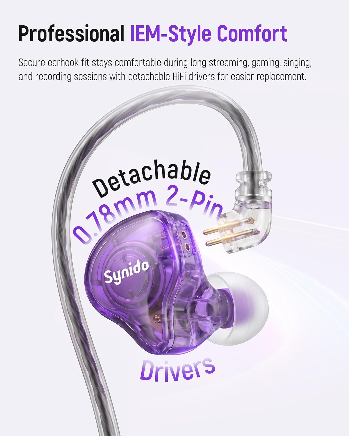 Auriculares tipo diadema con tarjeta de sonido y micrófono, monitores intrauditivos para karaoke y transmisión en vivo