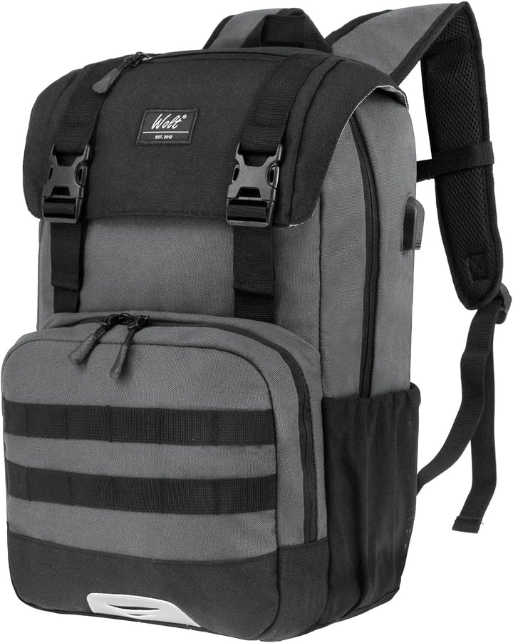 WOLT Mochila para computadora portátil con puerto de carga USB, par...