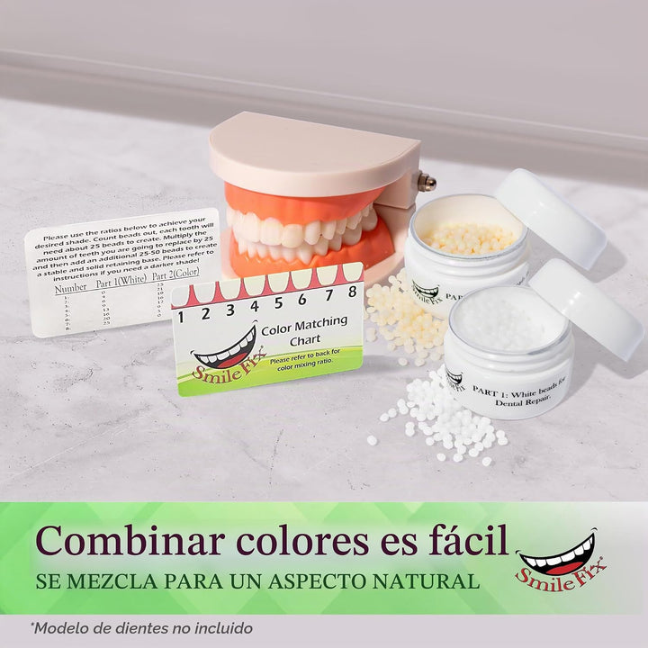 SmileFix Kit de reparación dental estándar - Compuesto de coloració...