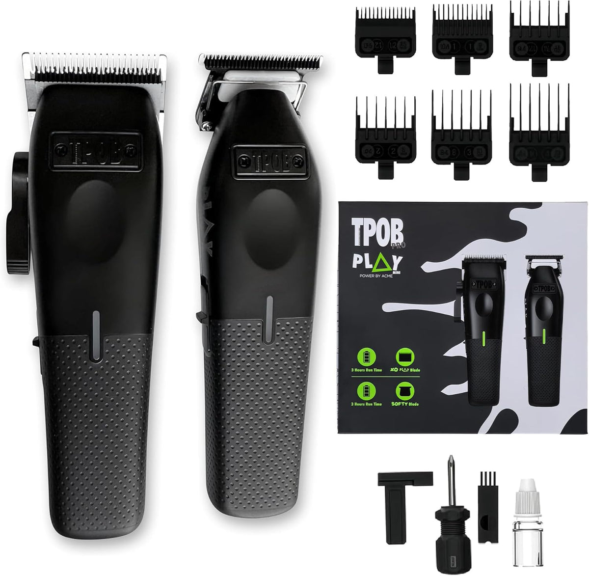TPOB Mini Play - Cortapelos profesional (juego negro)