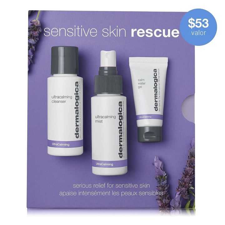 Dermalogica Kit de rescate de piel sensible, el juego contiene: lav...