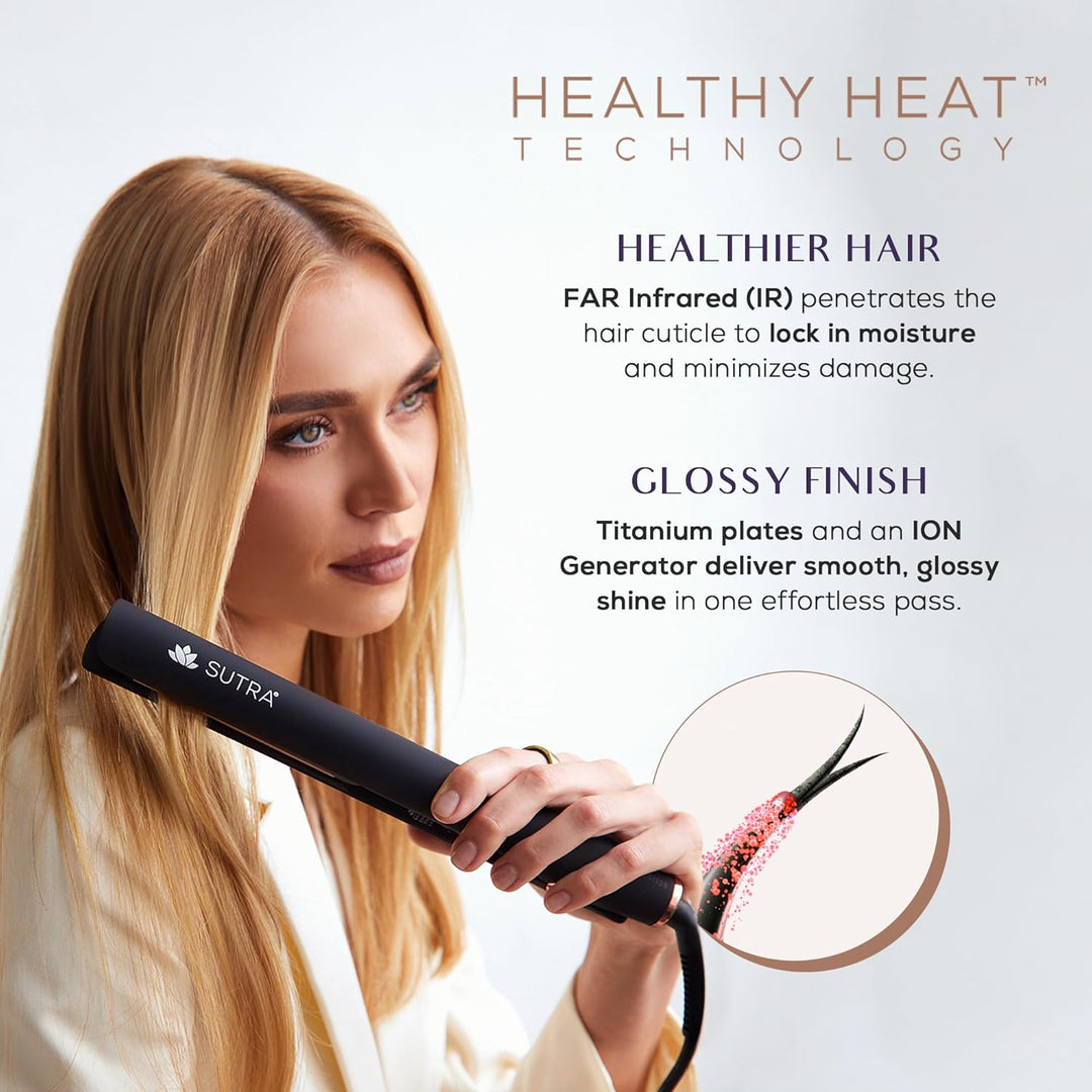 Sutra Plancha plana profesional IR2 \u2013 Plancha de pelo infrarro...