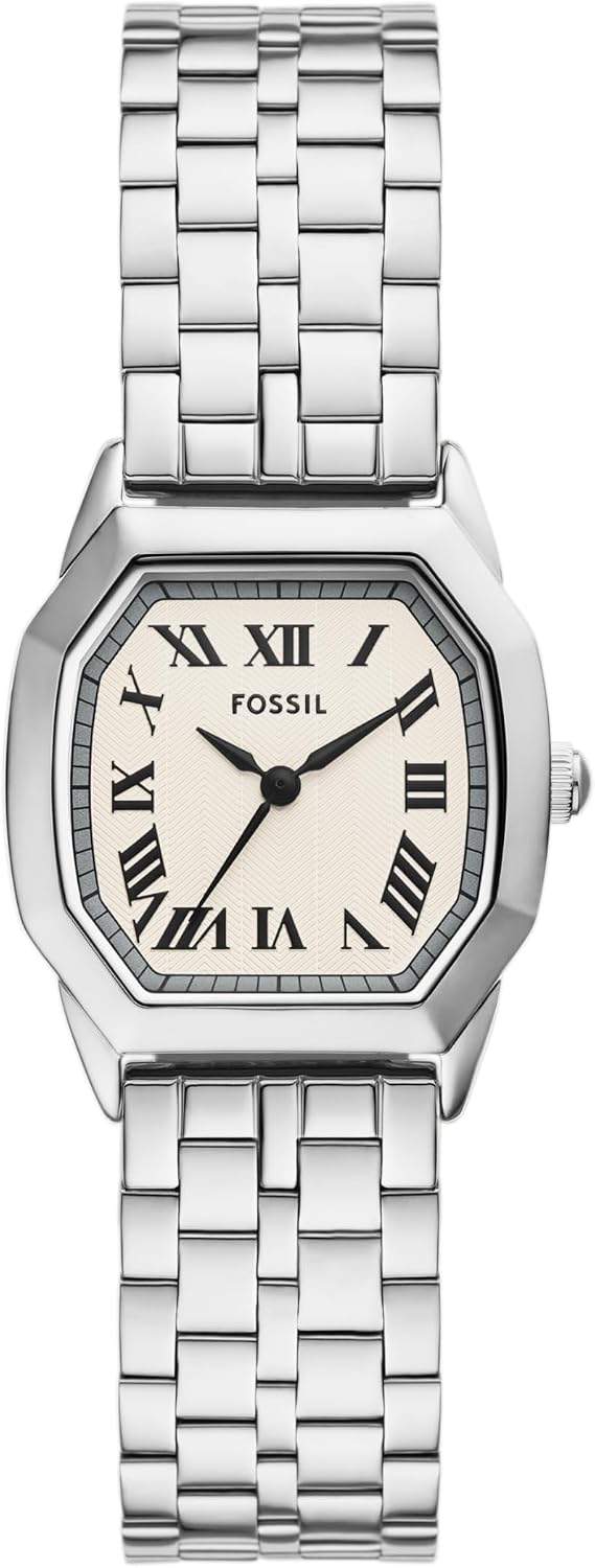 Fossil Harlow - Reloj de pulsera de acero inoxidable con tres manecillas para mujer