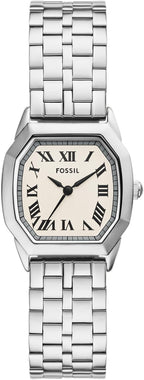 Fossil Harlow - Reloj de pulsera de acero inoxidable con tres manecillas para mujer