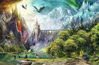 Ravensburger - Reign of Dragons - Rompecabezas de 3000 piezas - Emocionante aventura de la Tierra Media - con dragones, un castillo y montañas de hielo - Calidad premium - Regalo ideal - Rompecabezas