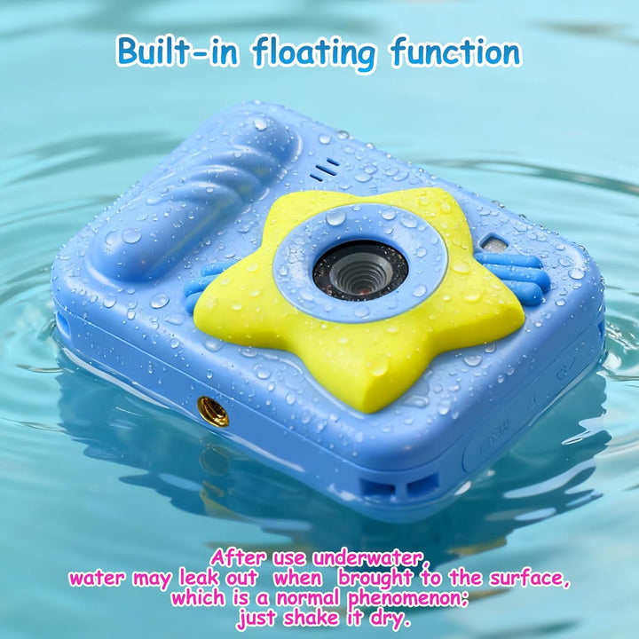 Cámara de juguete para niños impermeable con tarjeta de 32 GB, dive...