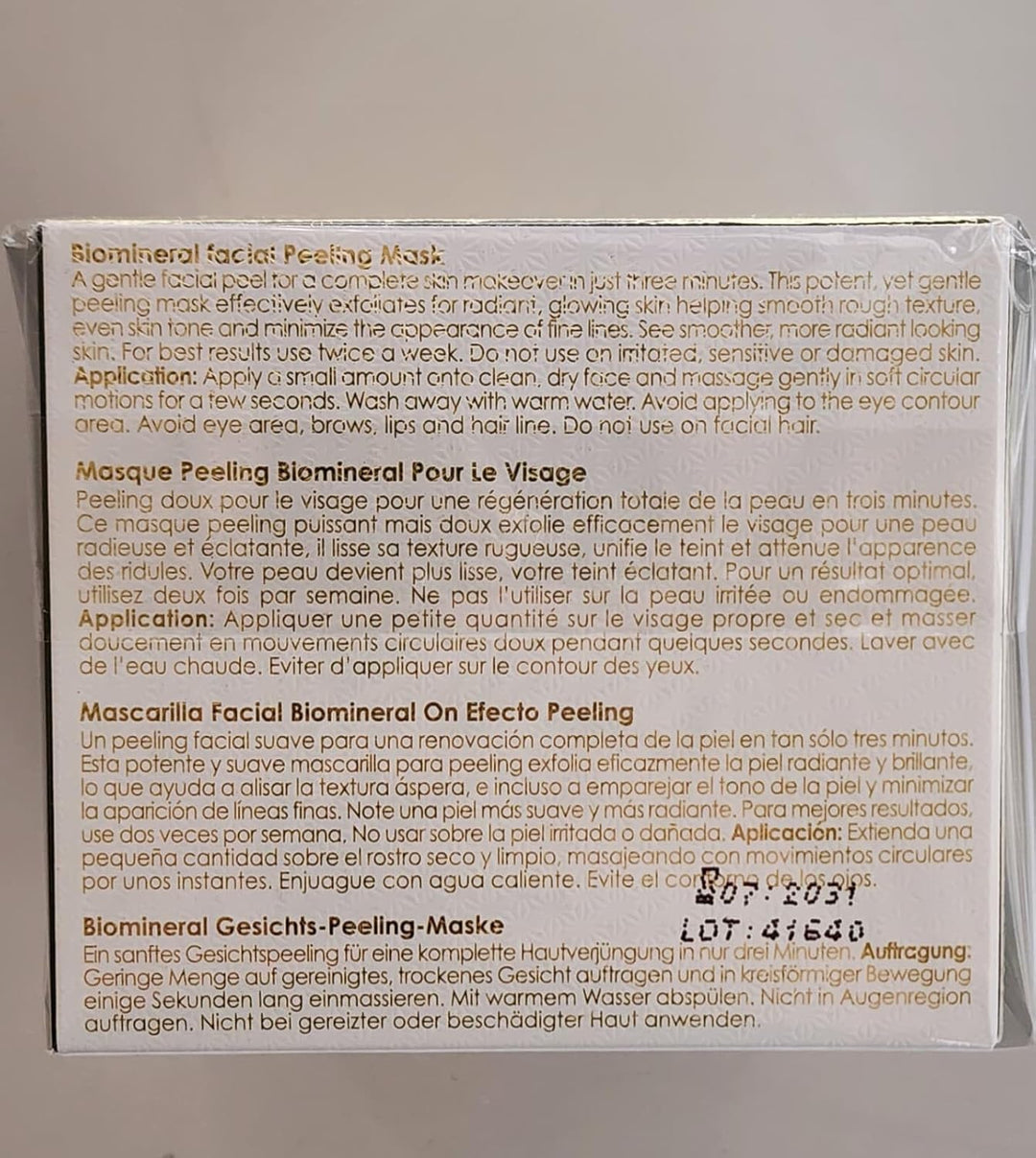 Premier Dead Sea Refining Facial Peeling - Máscara facial de gel pa...