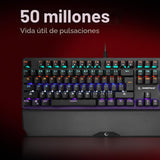RAMPAGE GEAR KB-R86 Umbra Teclado mecánico para juegos \u2013 Inter...