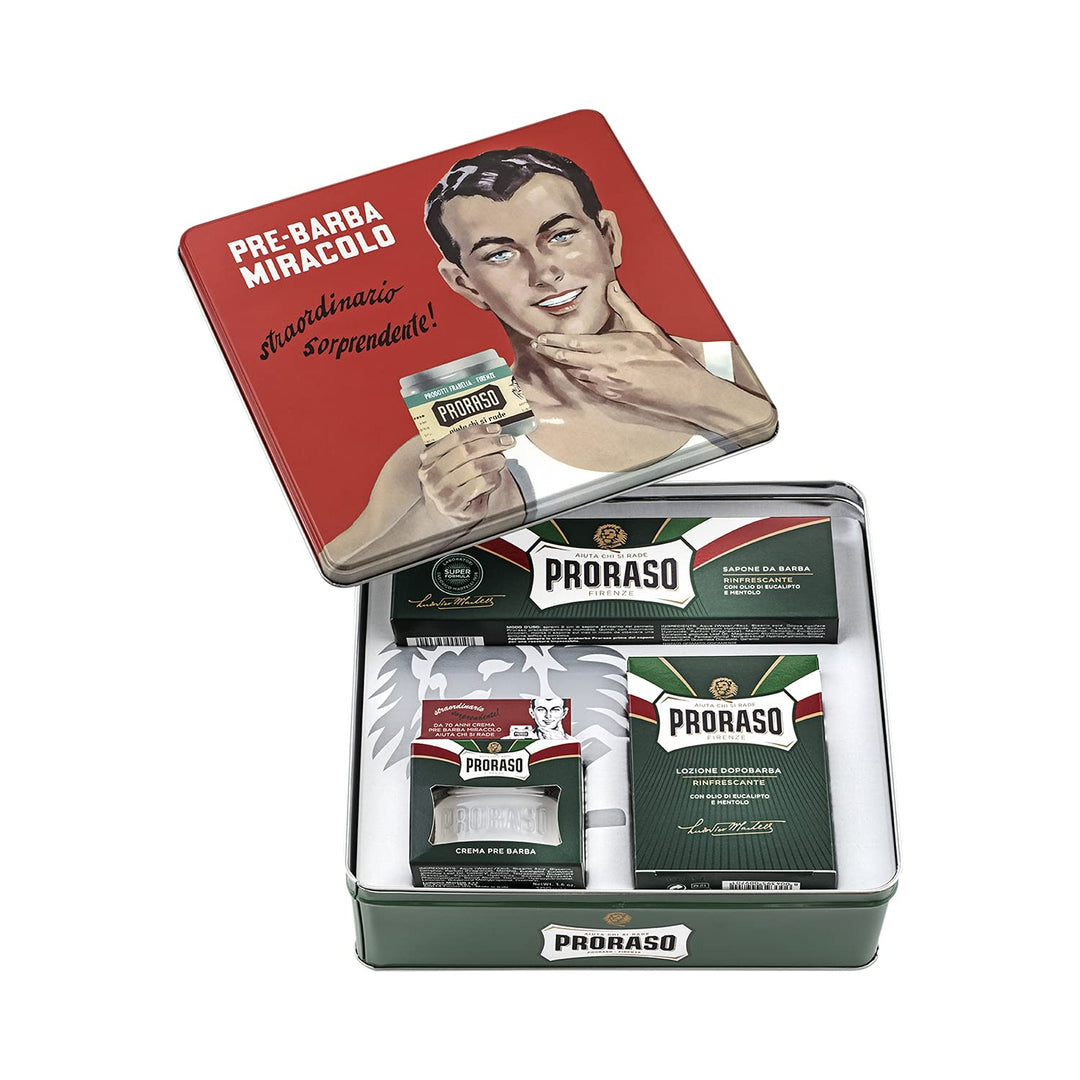 Proraso Kit de afeitado para hombre | Crema refrescante y tonifican...