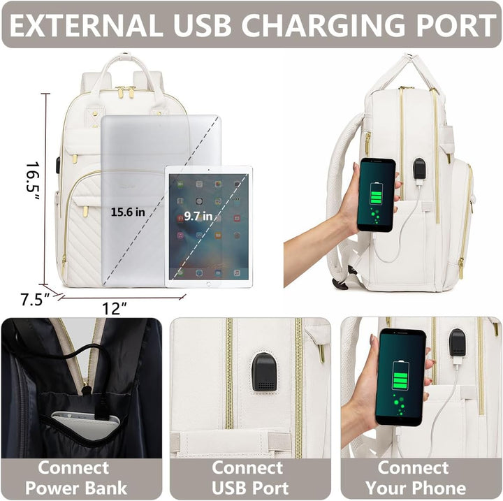 bagswan Mochila para laptop para mujeres bolsa, 15,6 pulg.