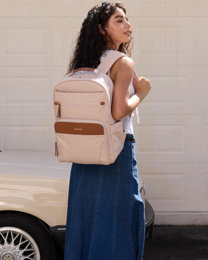 LOVEVOOK - Mochila para laptop de mujer, mochila de 15.6" para...