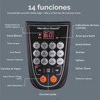 Hamilton Beach Arrocera digital programable y vaporizador de alimentos
