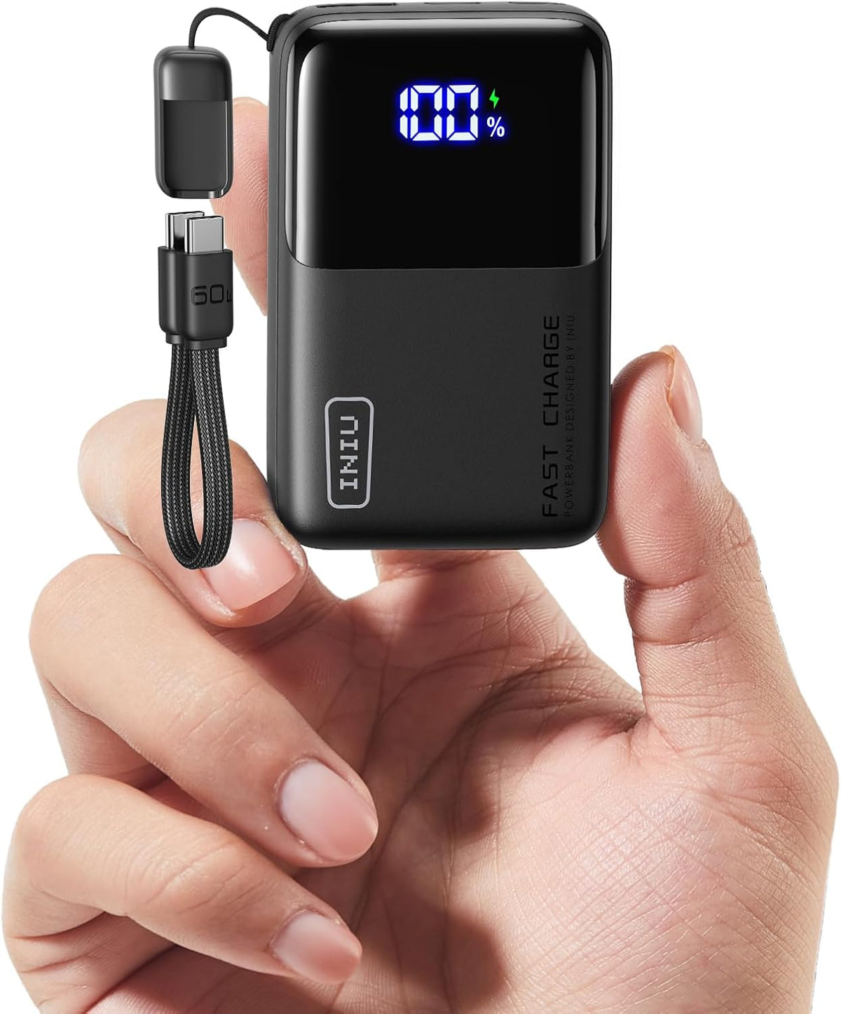 INIU Cargador portátil más pequeño de 10000 mAh, banco de energía d...