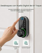 DESLOC Cerradura de perilla de puerta de huella dactilar D212, WiFi