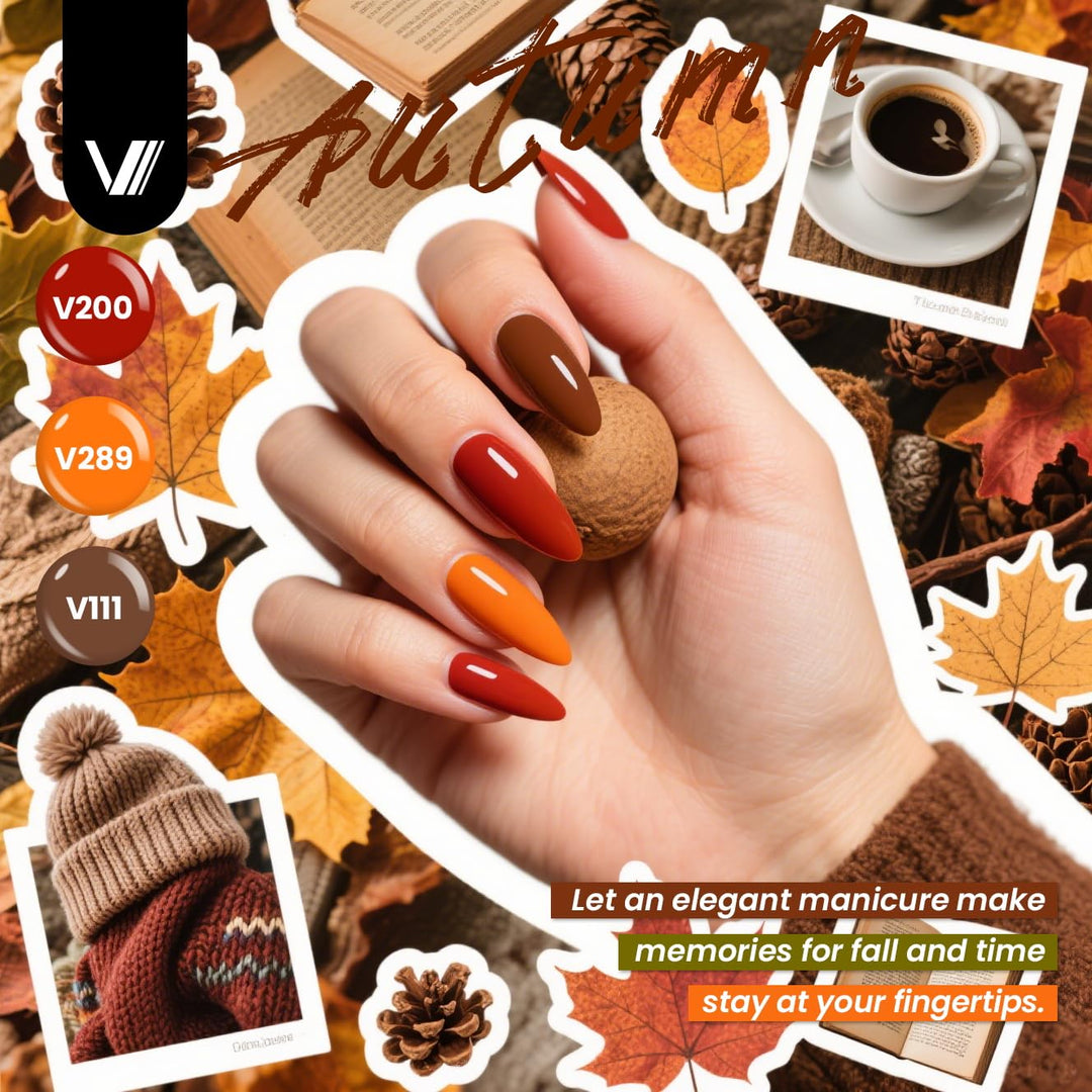 VANREESA Juego de 60 esmaltes de uñas de gel, 55 colores con capa b...