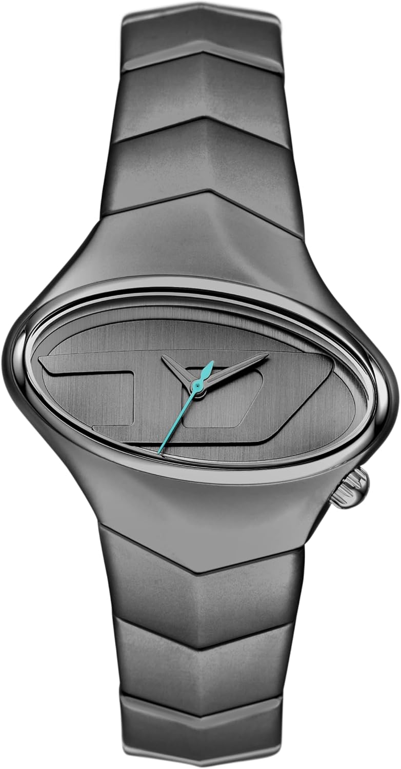 Reloj Diesel para hombre D-Rush de tres agujas en acero inoxidable color gunmetal (Modelo: DZ2229)