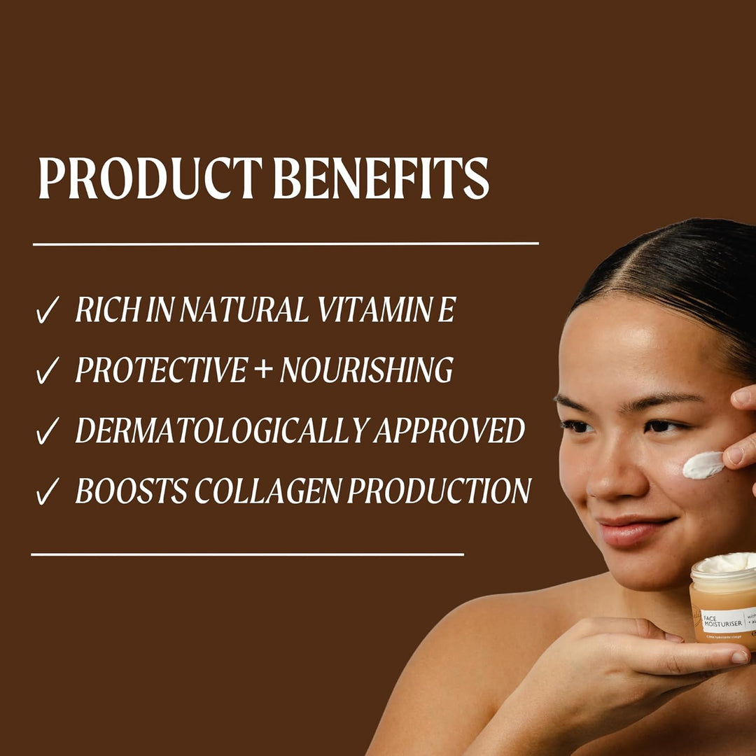 UPCIRCLE Hidratante facial con polvo de argán de 1.7 onzas, crema n...