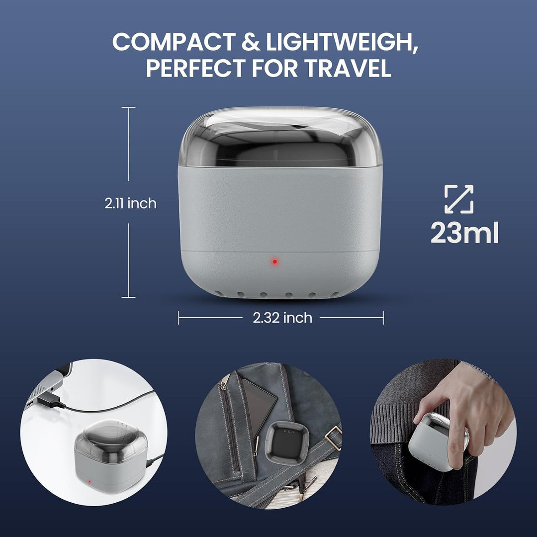 AUZEAL Kit de cera nasal para hombre, mini calentador de cera para...