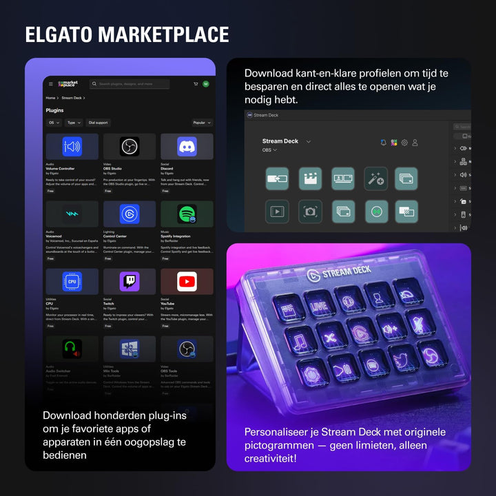 Elgato Stream Deck MK.2 Blanco \u2013 Controlador de estudio, 15 te...