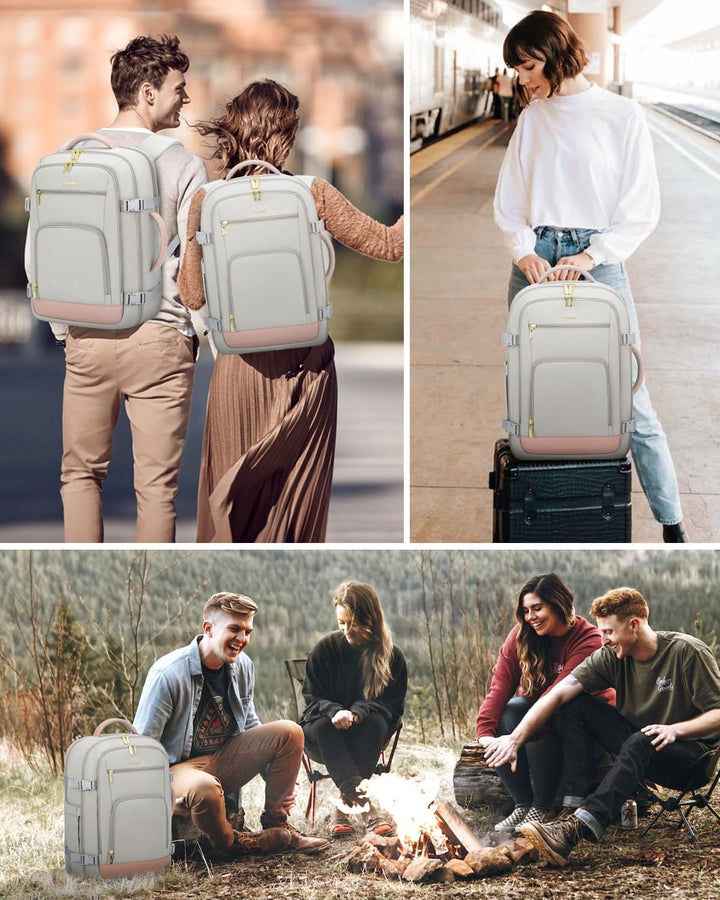 LOVEVOOK Mochila de viaje de mano para mujer, aprobada para vuelos,...