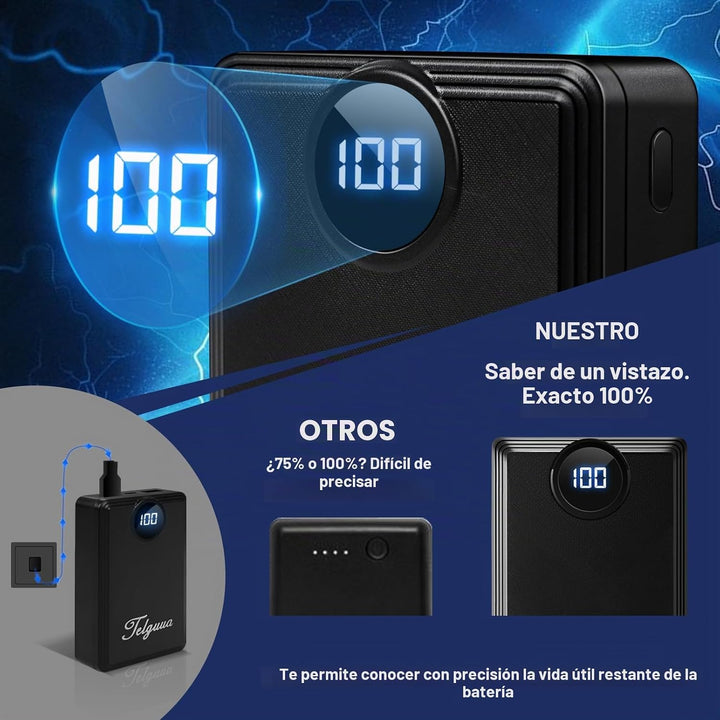 Telguua Paquete de batería de chaleco térmico de 12000 mAh, batería...