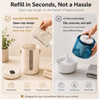 Humidificador inalámbrico para el hogar, dormitorio, oficina, guardería y viajes, carga USB-C, niebla fría