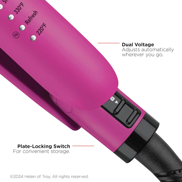 REVLON Plancha plana de turmalina de cerámica de 1 pulgada, alisado...