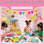7july Caja de manualidades de unicornio, 12 divertidas artes y manualidades para niños de 4 a 8 años, juguetes creativos educativos, proyectos de arte y manualidades y kit de actividades con suministros, regalo para niñas de 3, 4, 5, 6, 7, 8 años